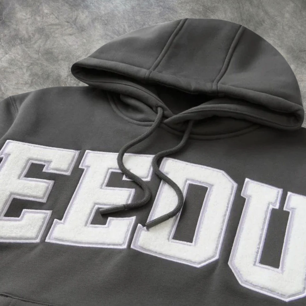 Elvare Club® Gray/White Hoodie