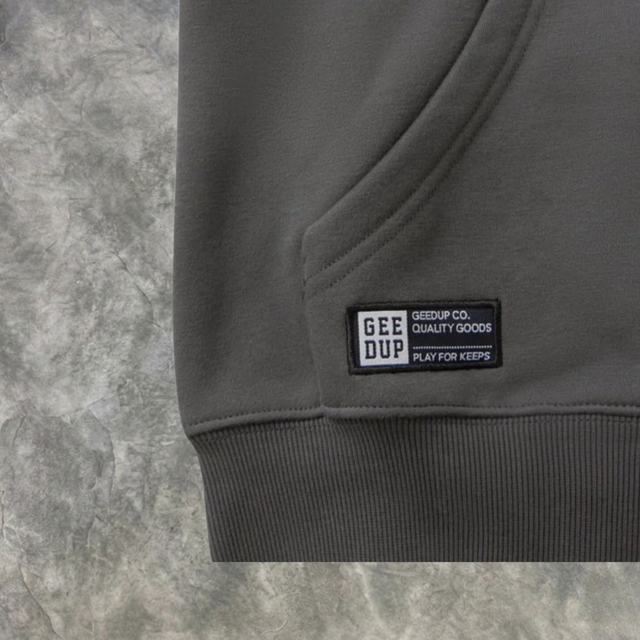 Elvare Club® Gray/White Hoodie