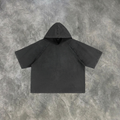 Snow Washed Hooded Boxy T-Shirt