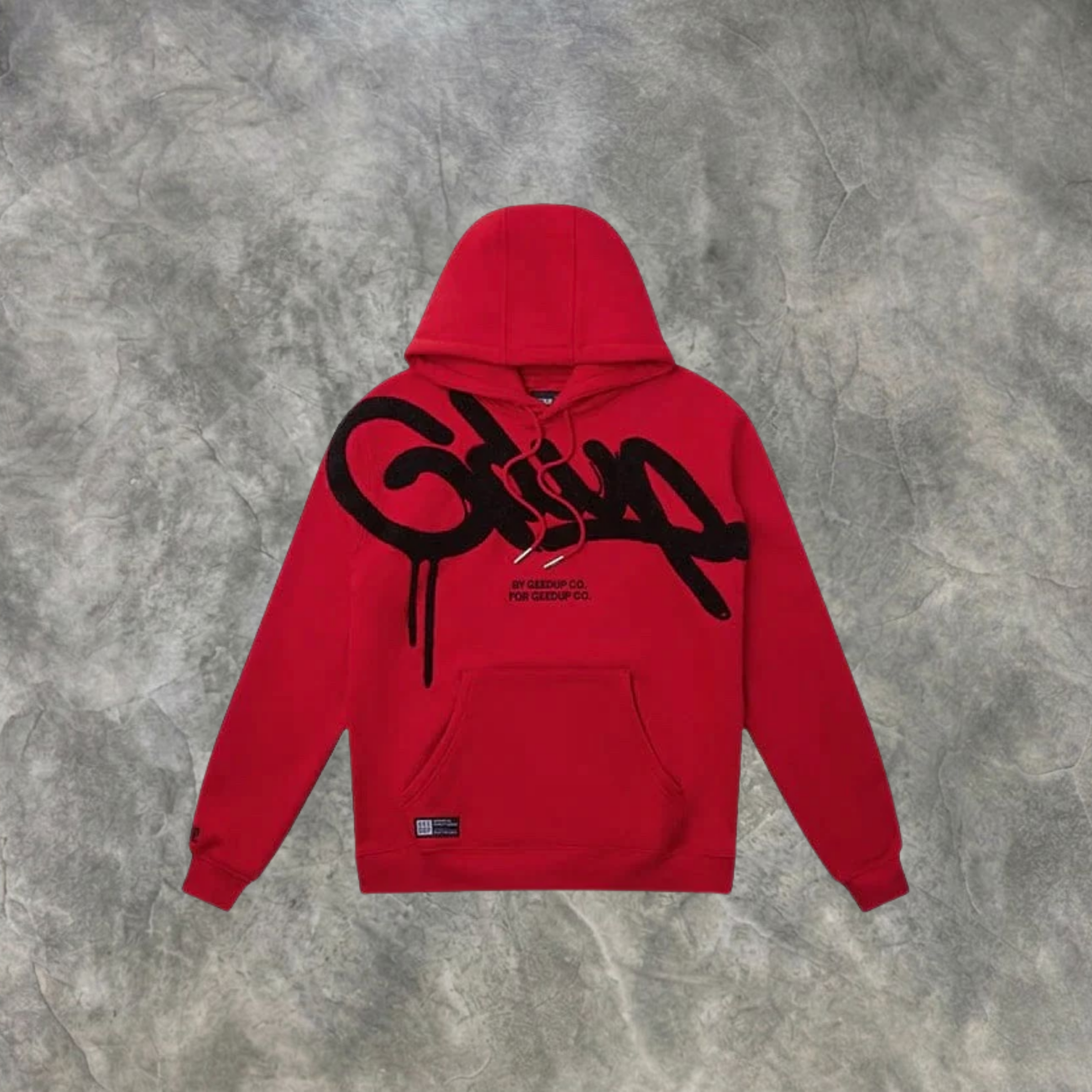 Elvare Club® Black/Sliver Print Hoodie