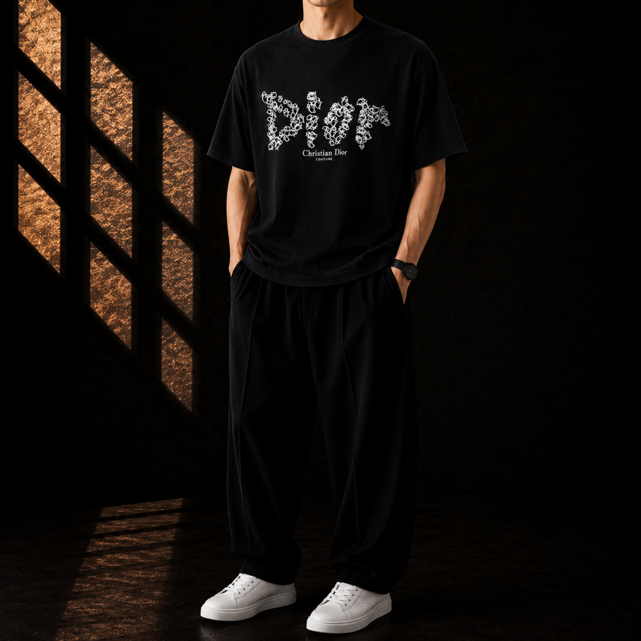 Taped Mesh T-Shirt