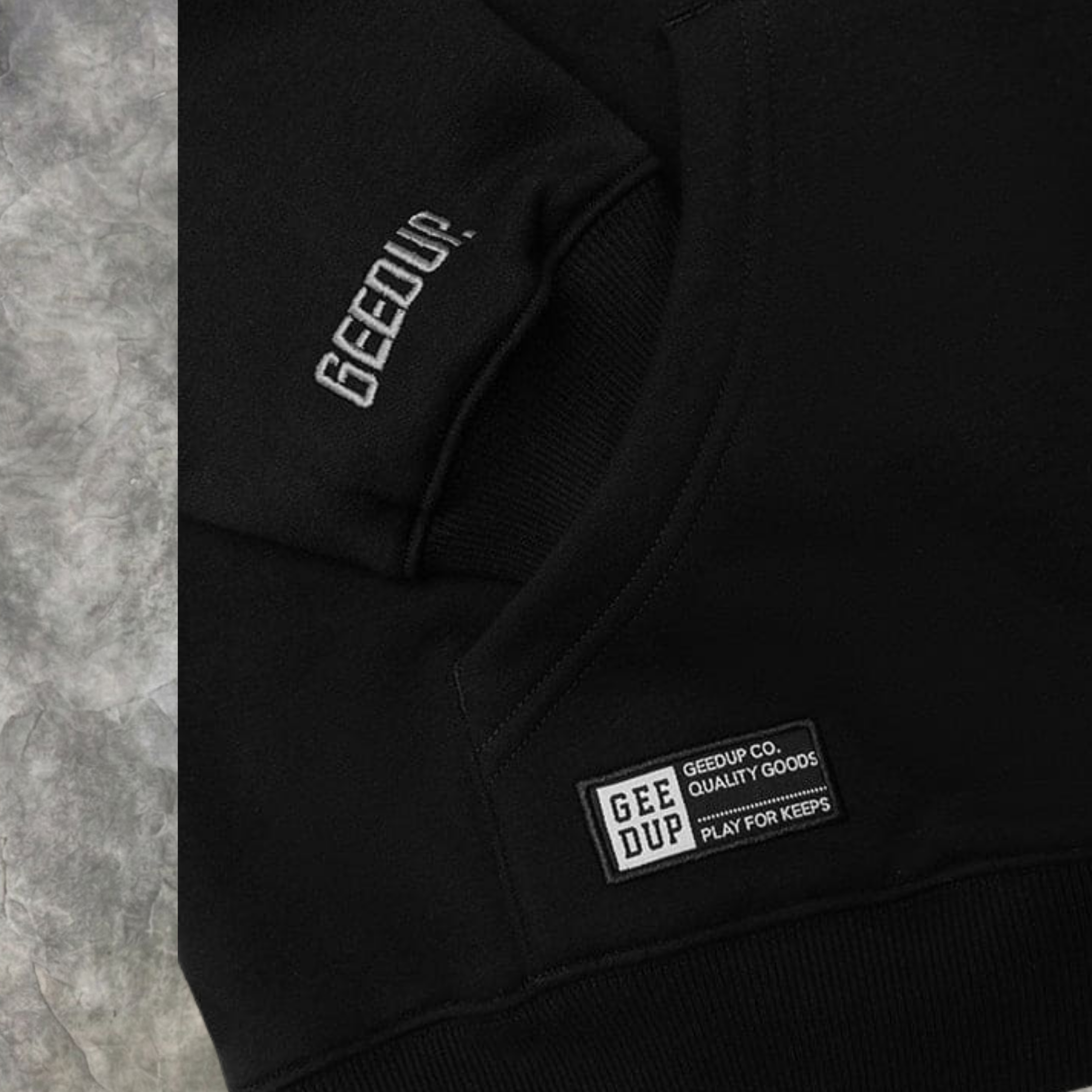 Elvare Club®Black/Gray Hoodie
