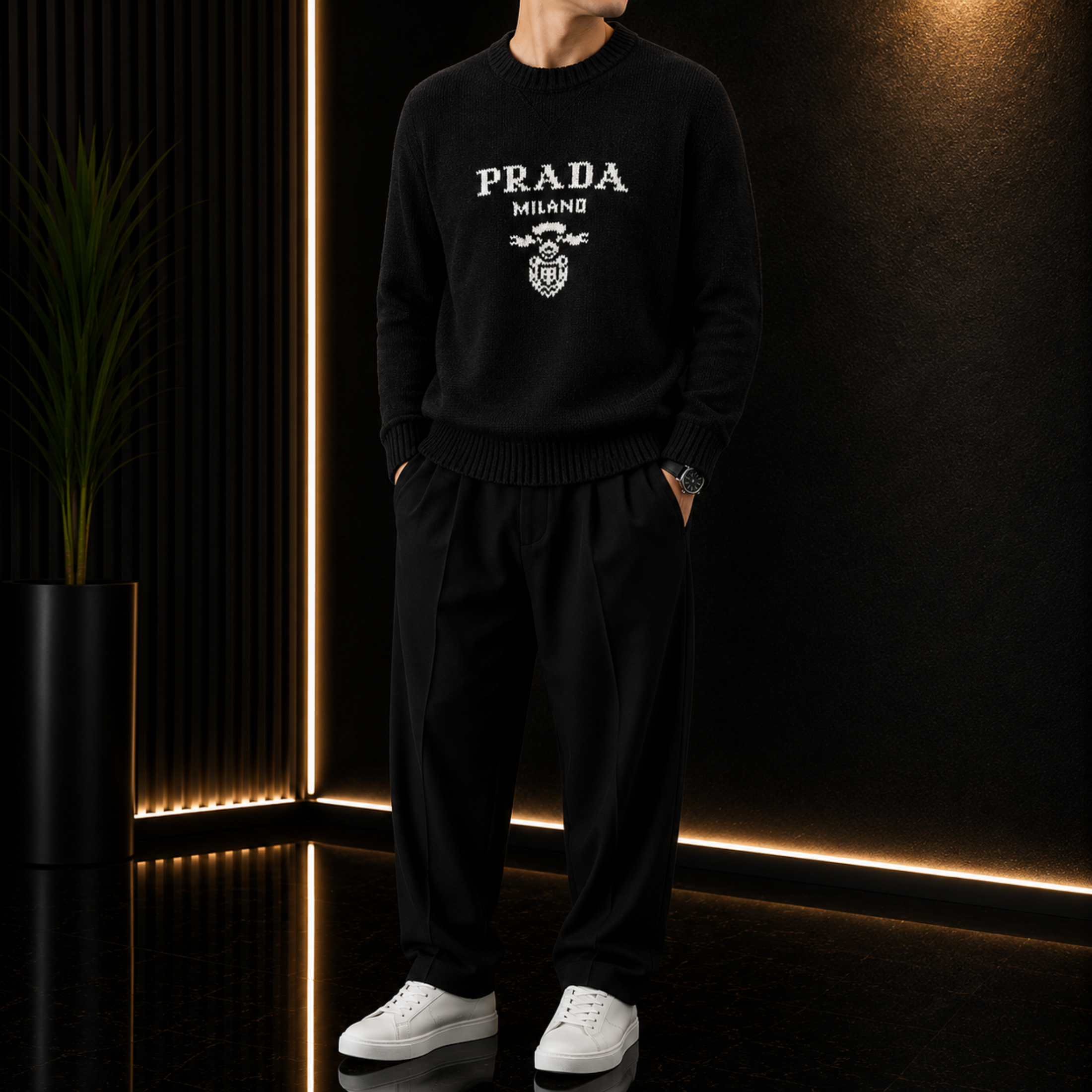 Elvare Club® Black Sweater