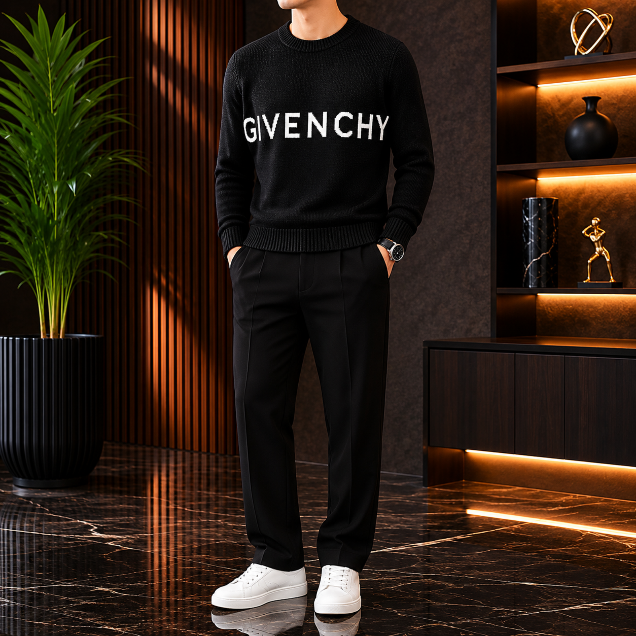 Elvare Club® Black Sweater