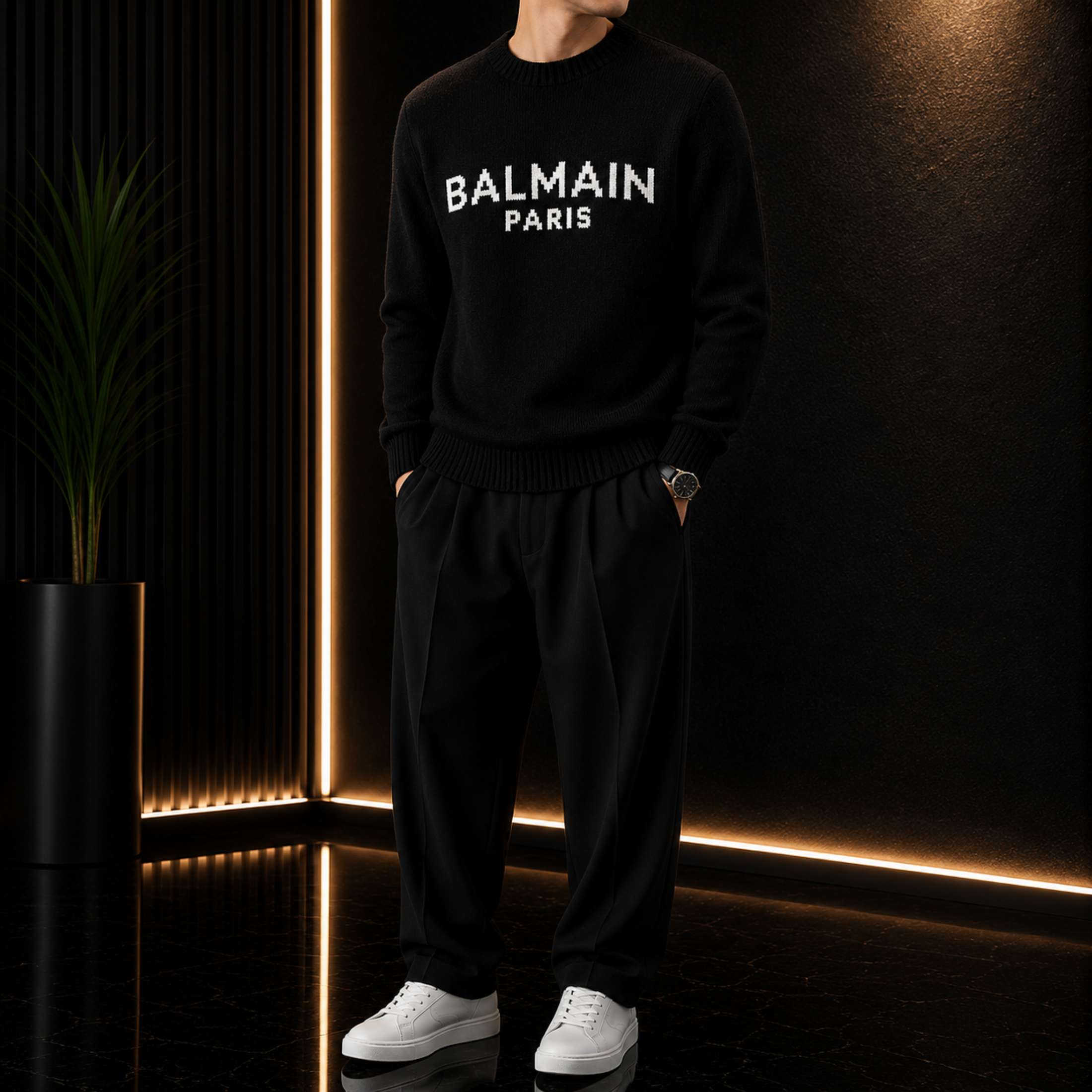 Elvare Club® Black Sweater