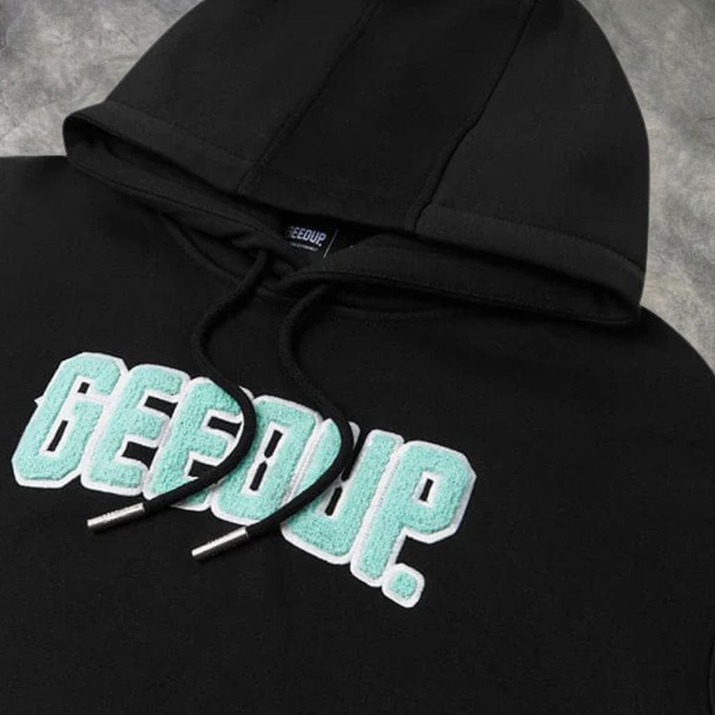 Elvare Club®Black/LightGreen Hoodie